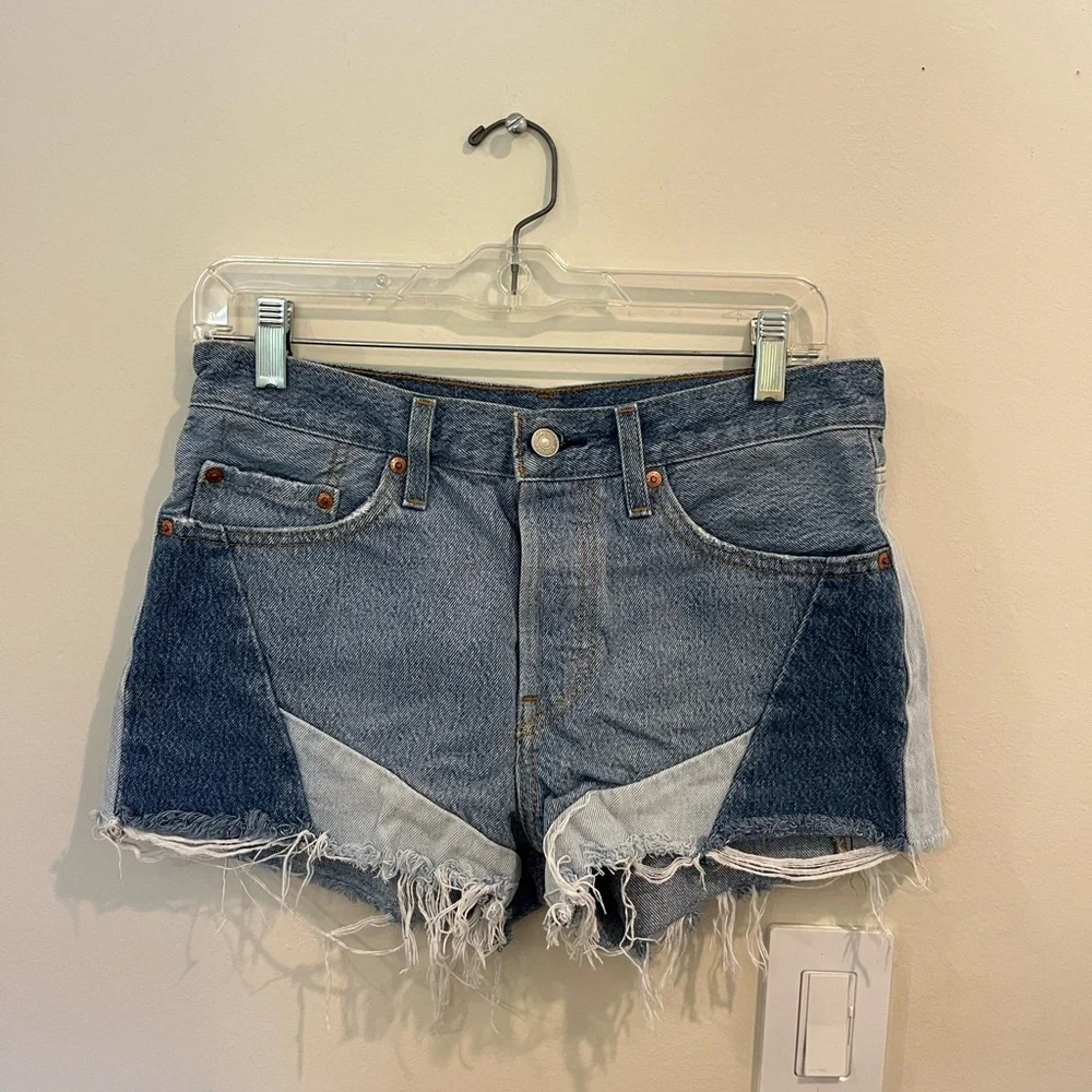 LEVIS patchwork denim shorts - Picture 6 of 6